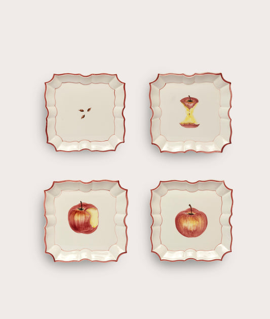 Vietri Disappearing Apple Plates