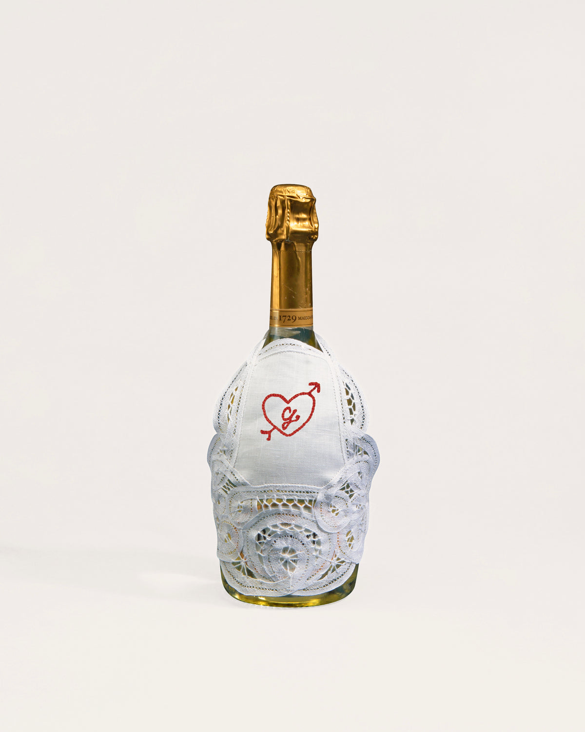 Personalized Bottle Apron, Champagne