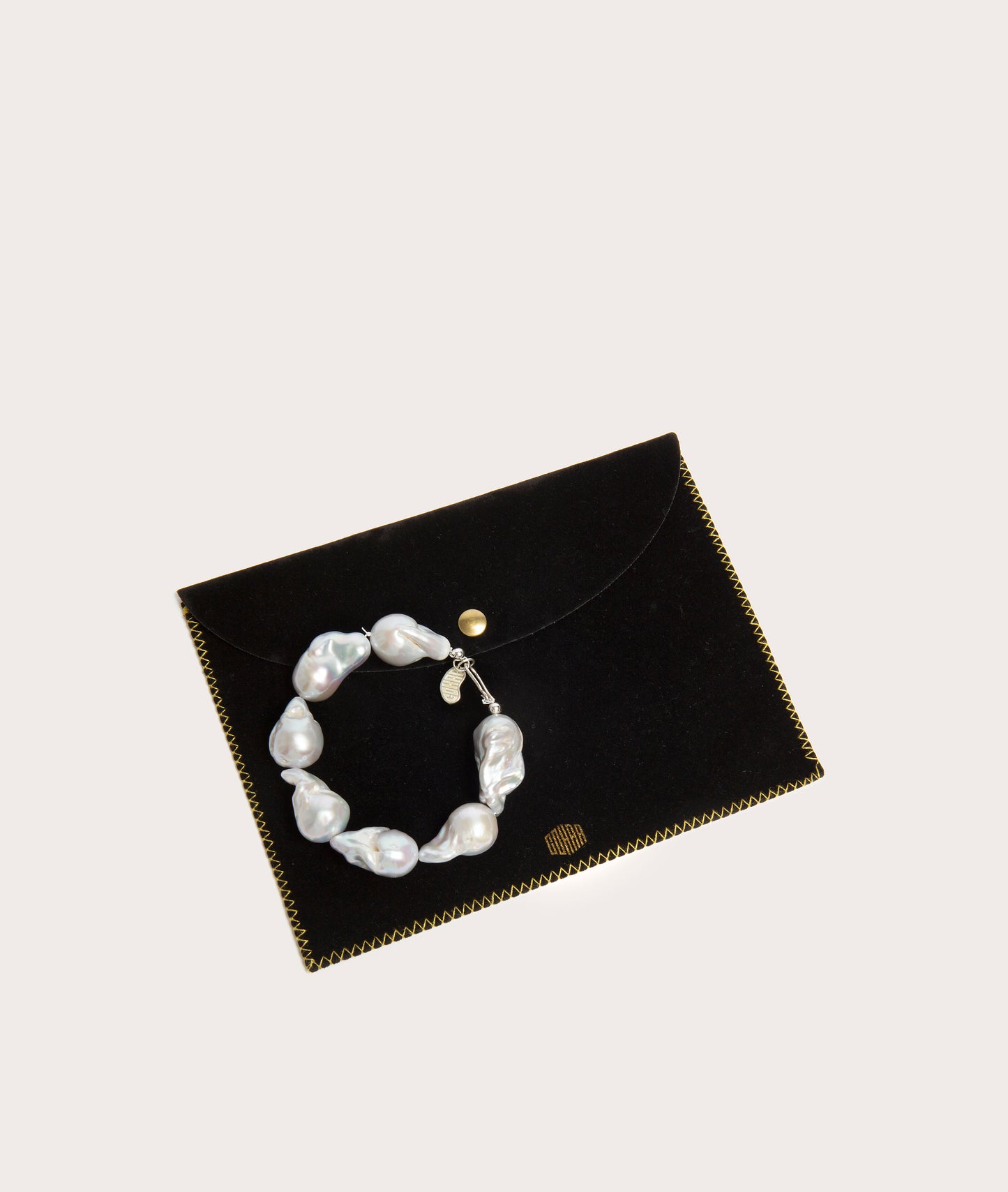 Host Bracelet, Silver Baroque Pearl