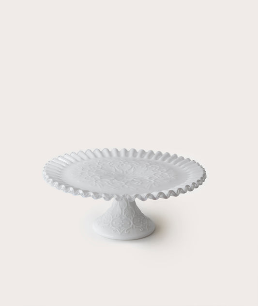 Cake Stand, White Lace