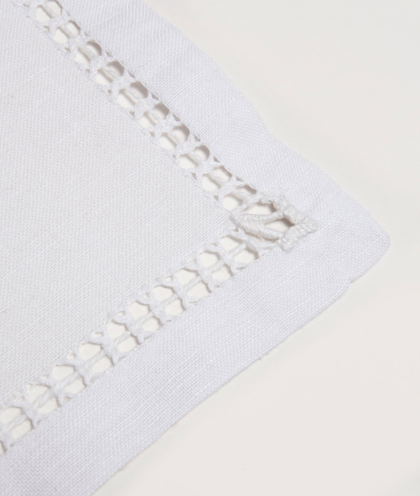 Cocktail Napkin with À-jour Stitch - Pair