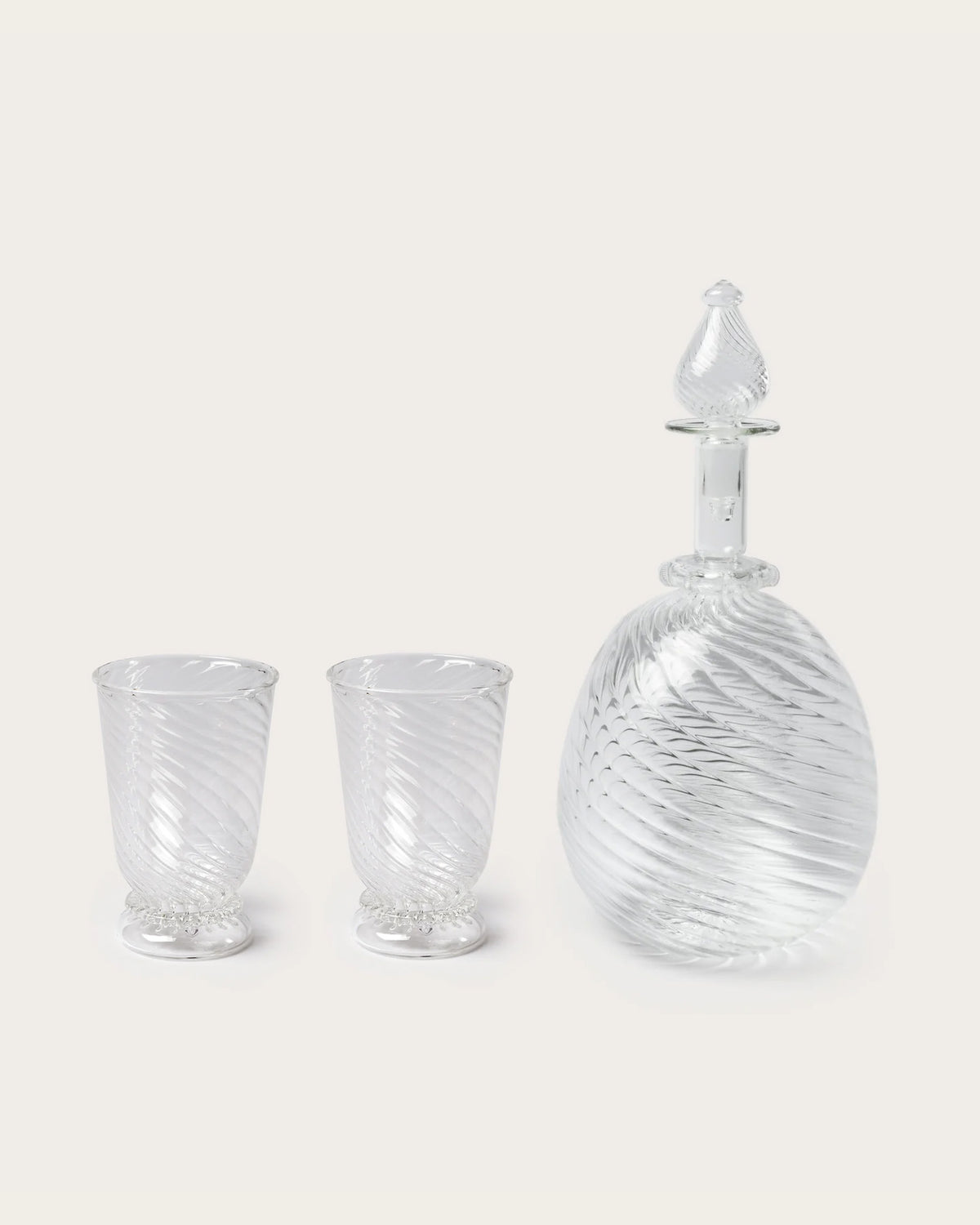 Spiral Decanter & Glasses - Set