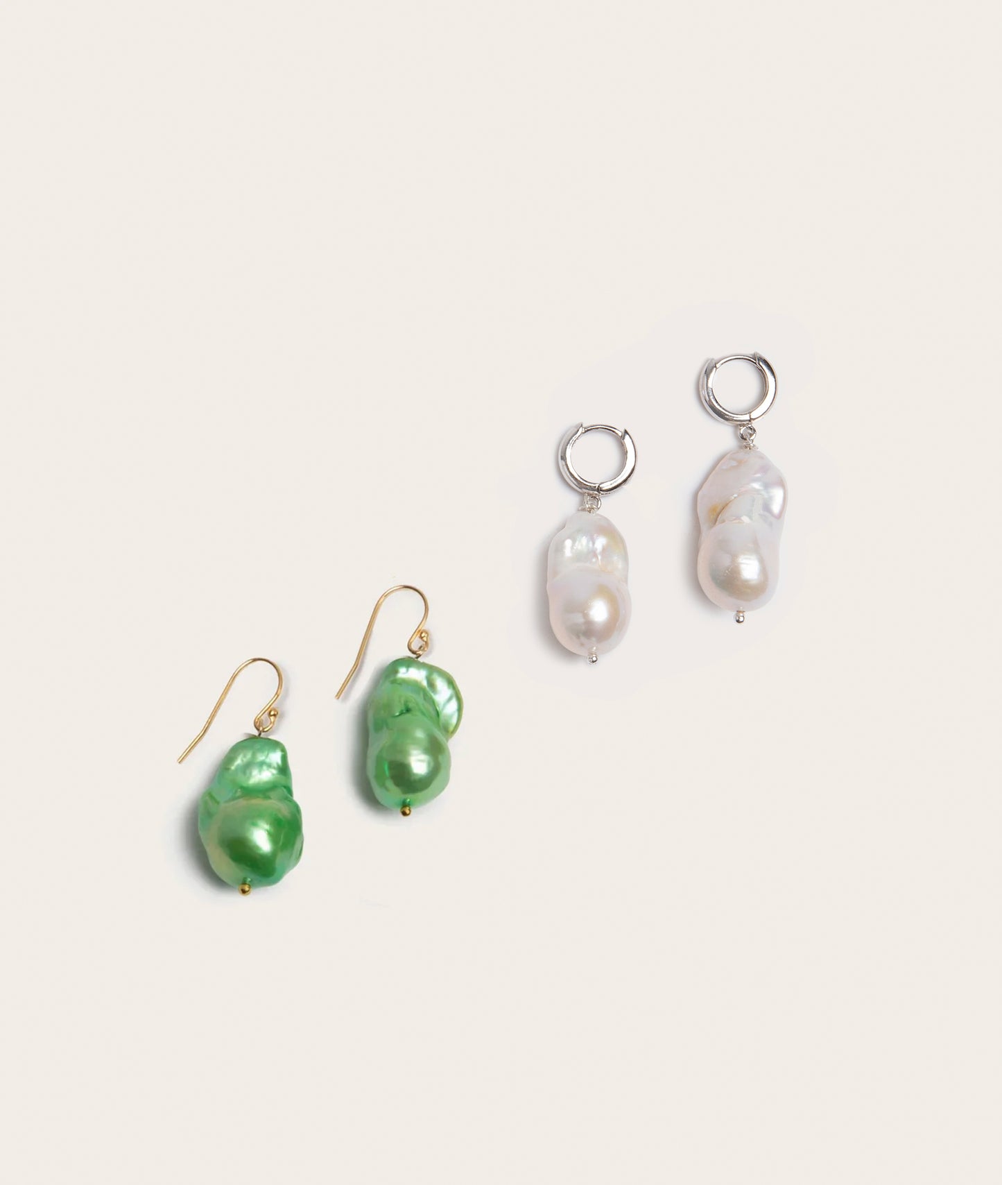 Host Earrings, Baroque Pearl