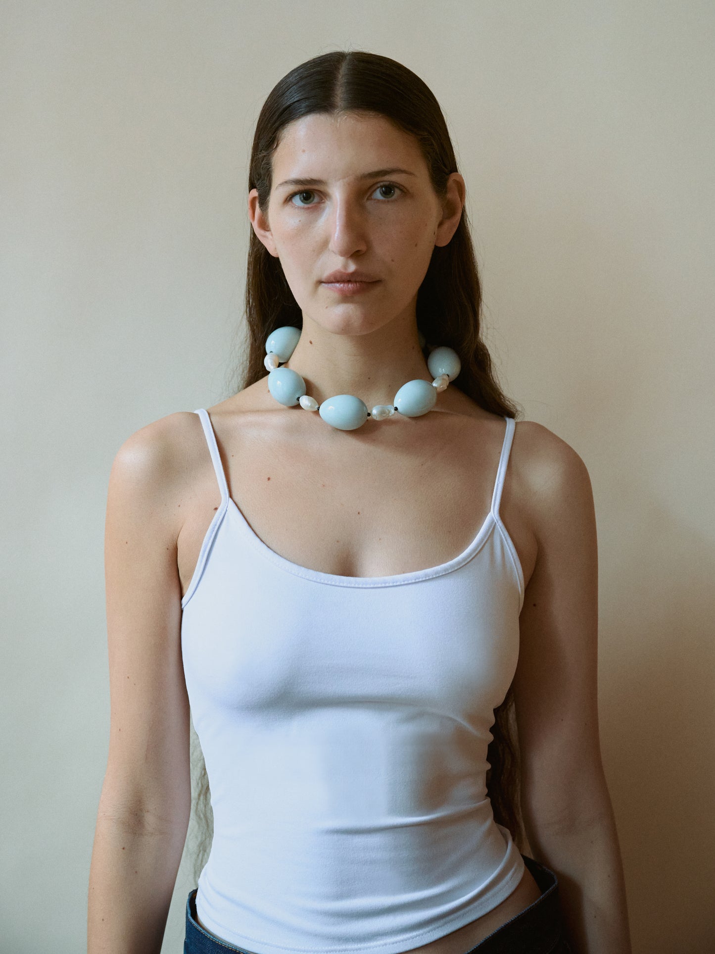 Host Necklace, Egg - Blue