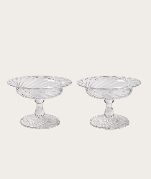 Spiral Ice Cream Coupe & Spoon - Set