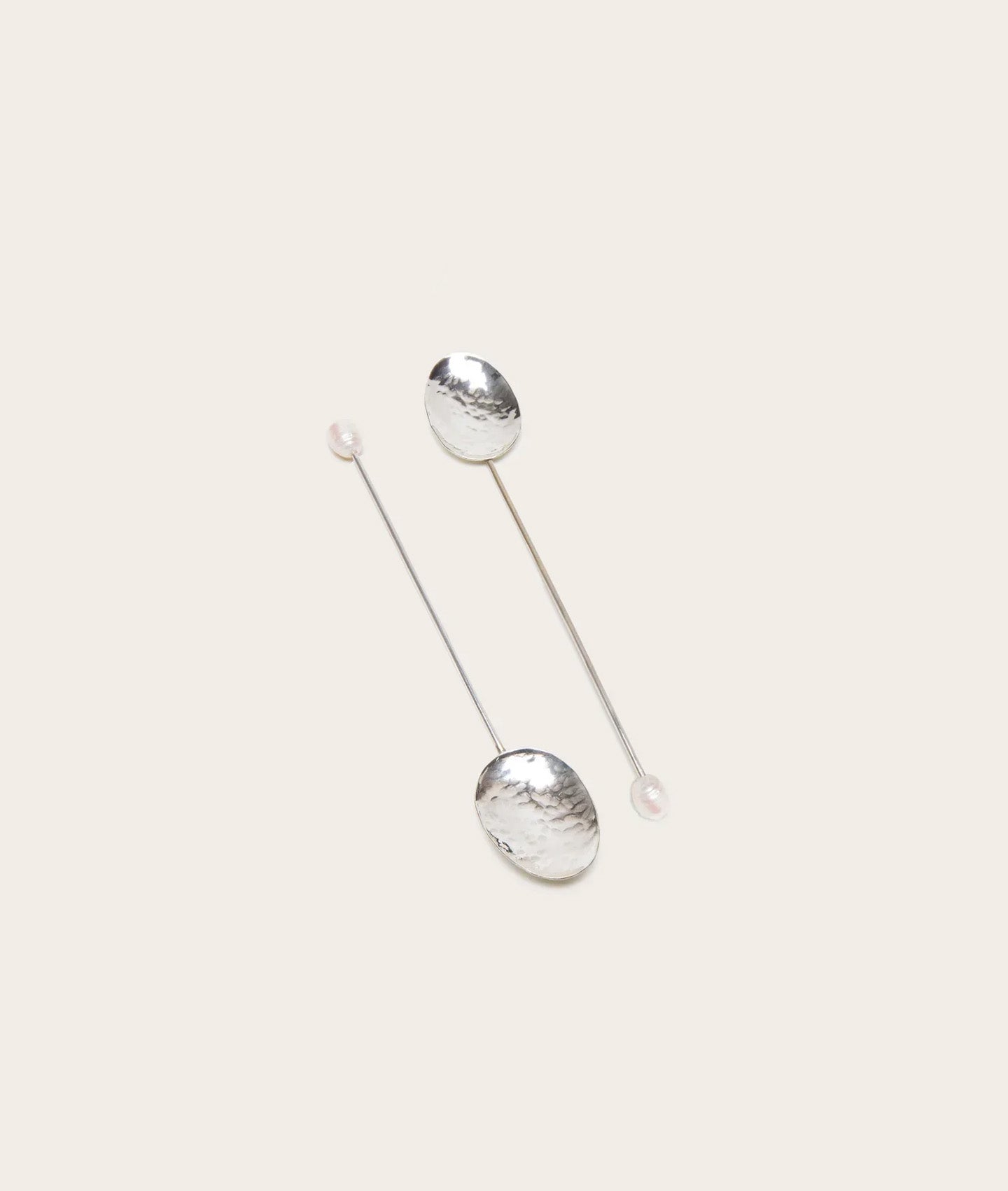 Ice Cream Spoon, Pearl - Pair
