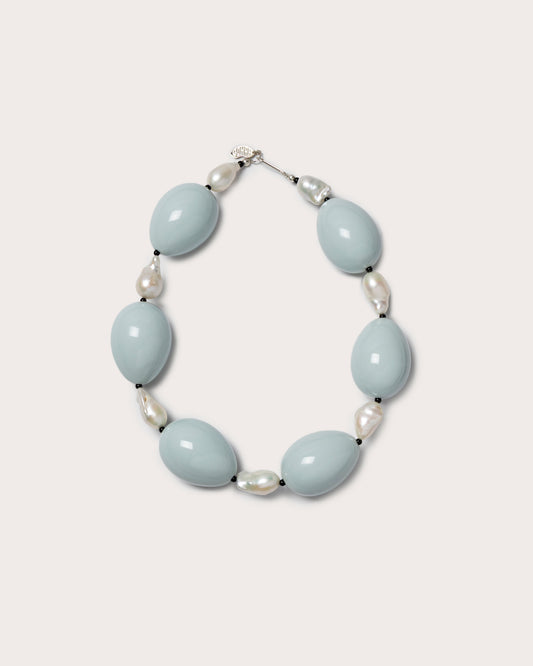 Host Necklace, Egg - Blue