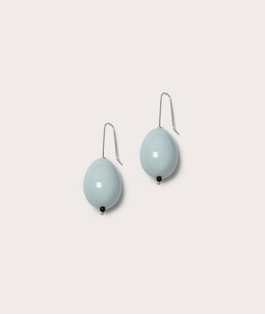 Host Earrings, Egg - Blue