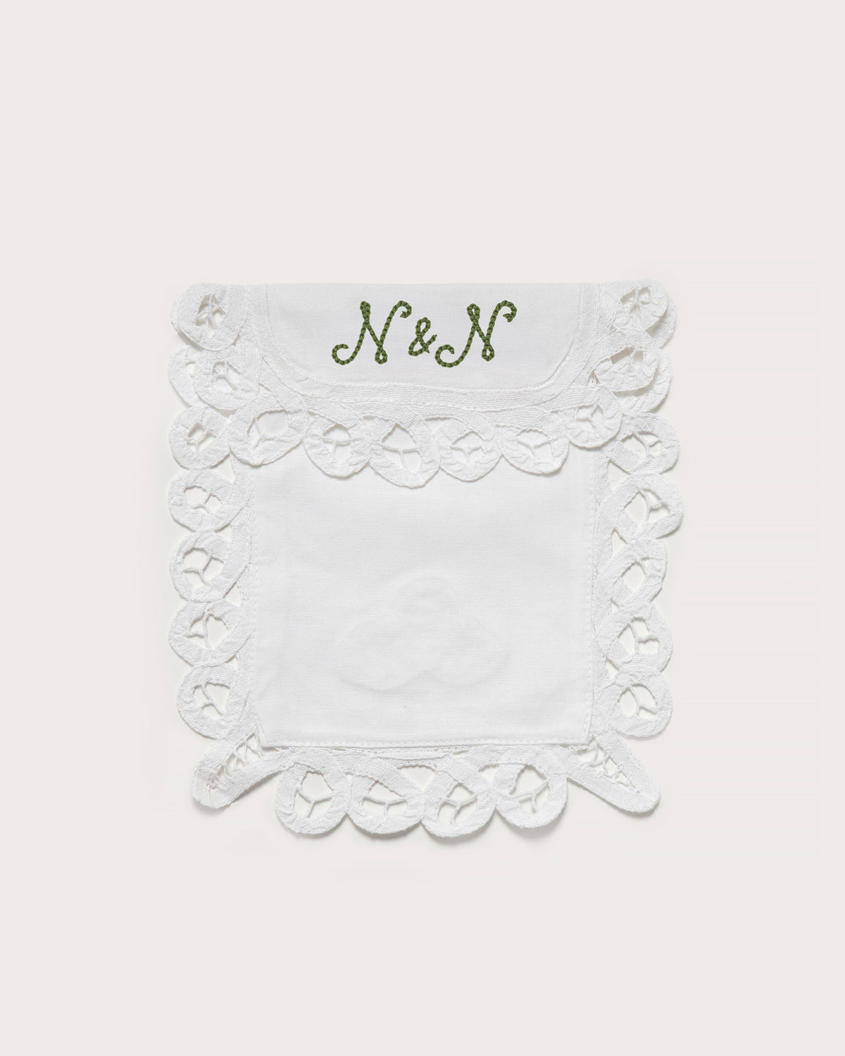 Envelope, Battenberg Lace with Stationery Card