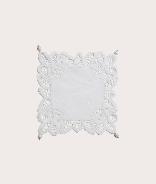 Lace Doily with Pearls