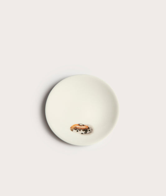 Tiny Plate with Bean Trompe L'oeil