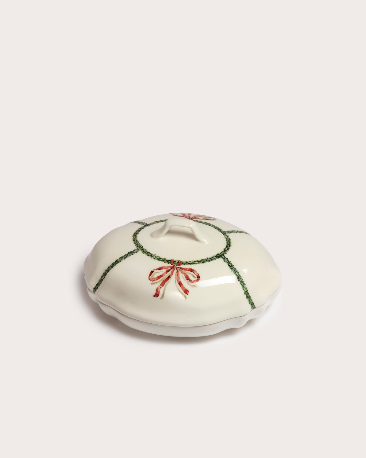 Butter Dish, Bow & Garland