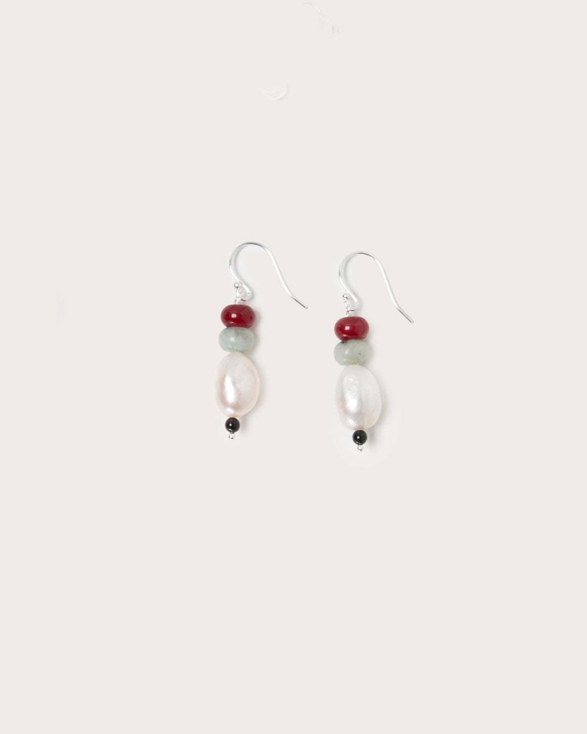 Host Earrings, Potato Pearls & Stones