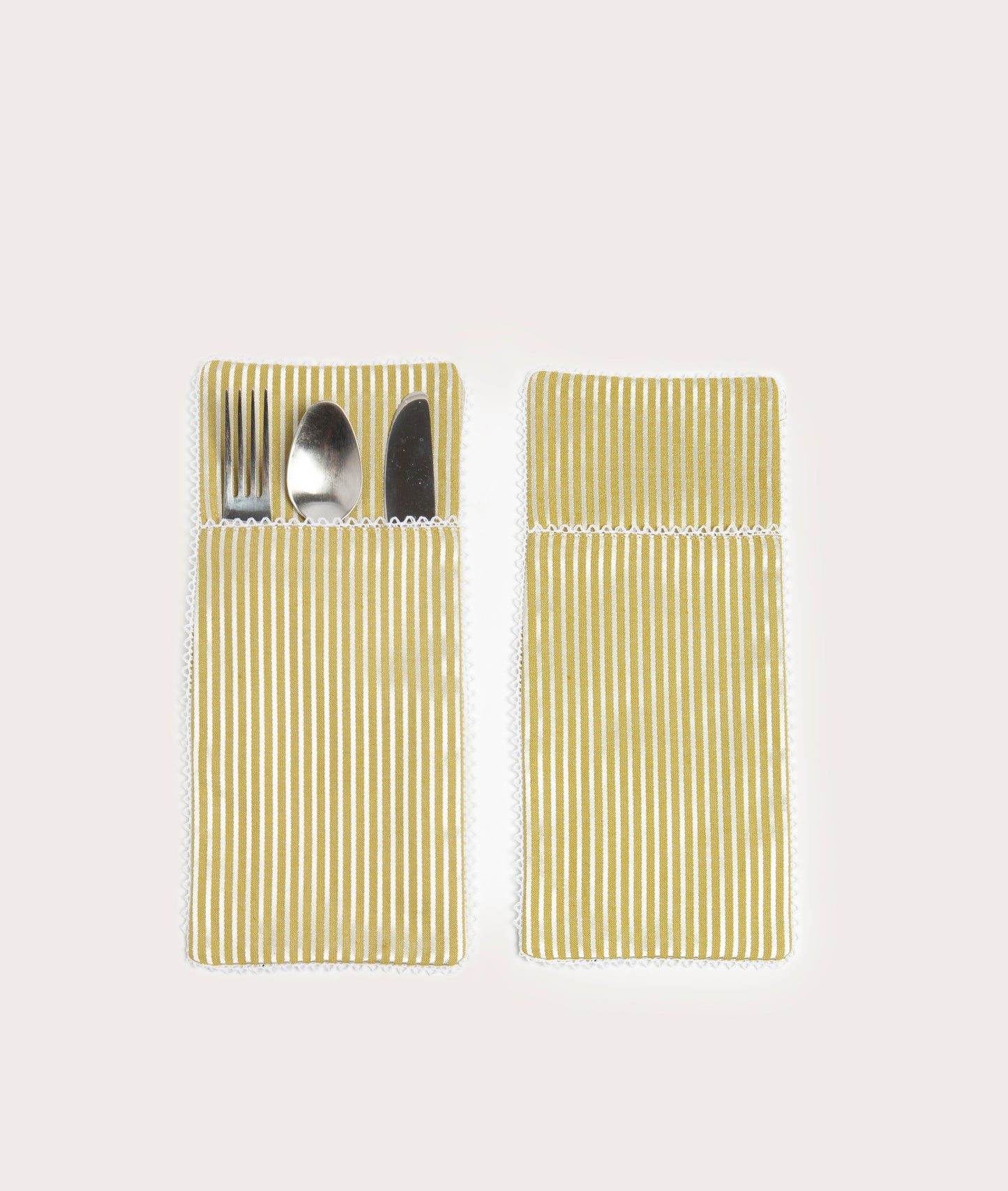 Cutlery Pouch, Opaline - Pair