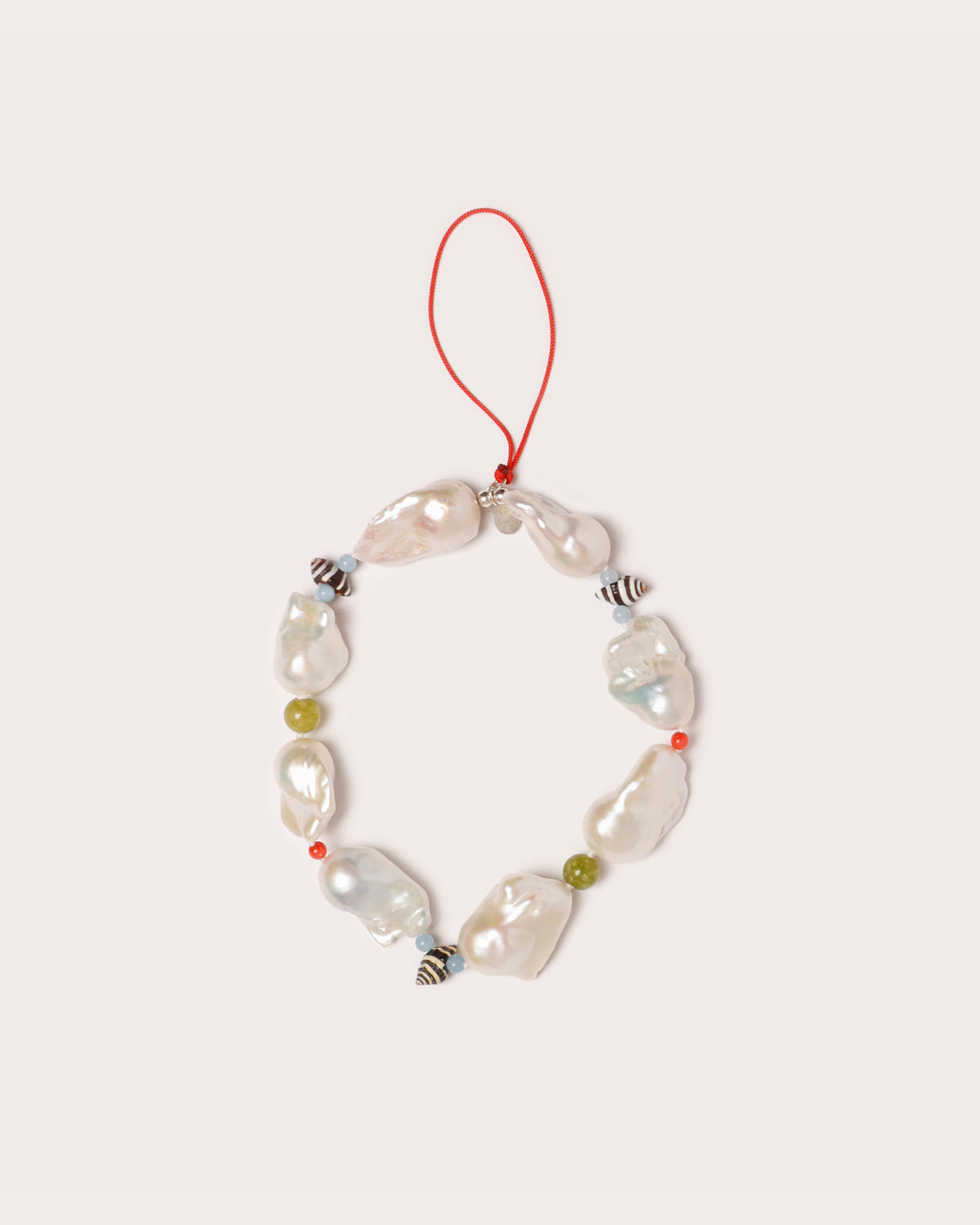 Baroque Pearl & Shell Phone Charm Wristlet, Gohar World