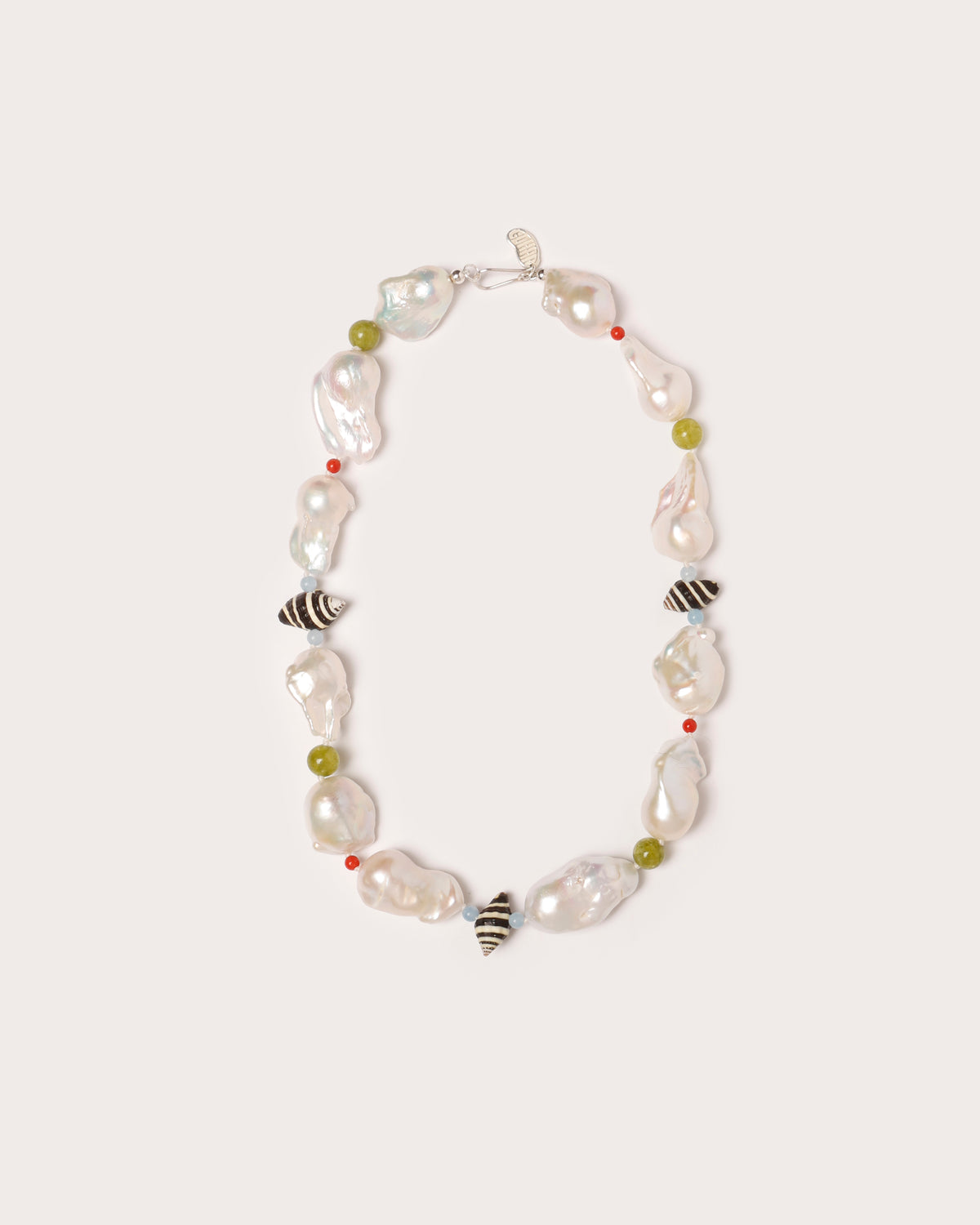 Host Necklace, Baroque Pearl & Shell