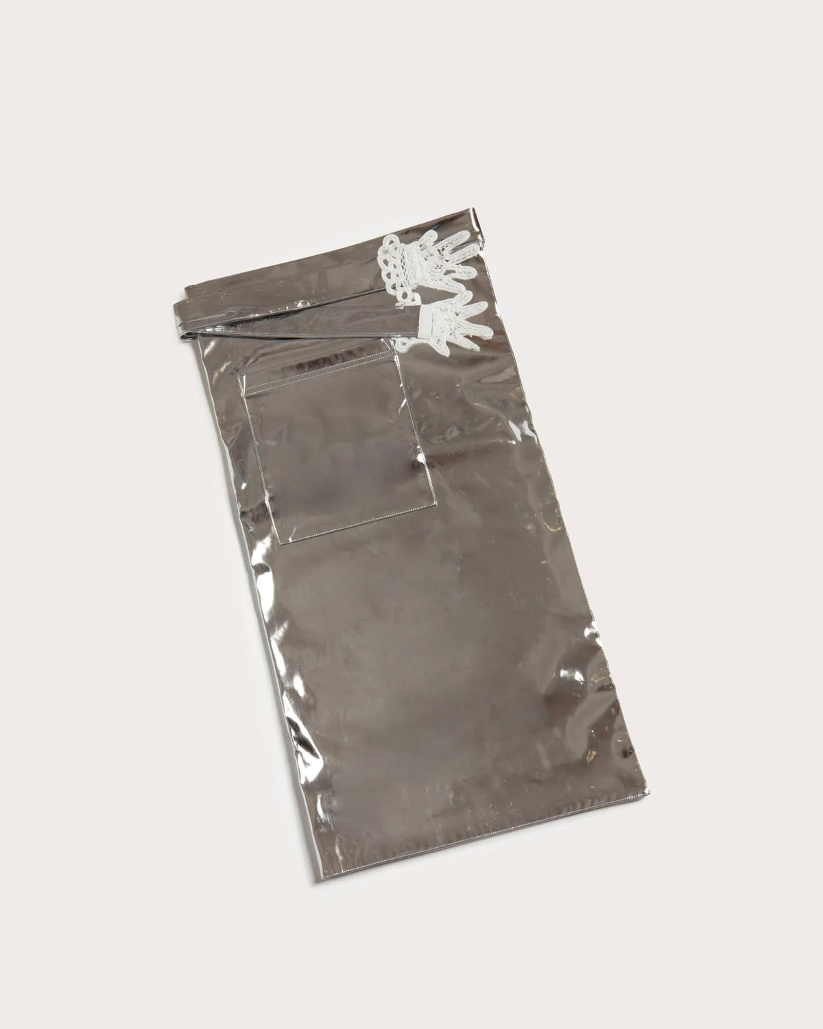 Lace Hands Apron, Metallic