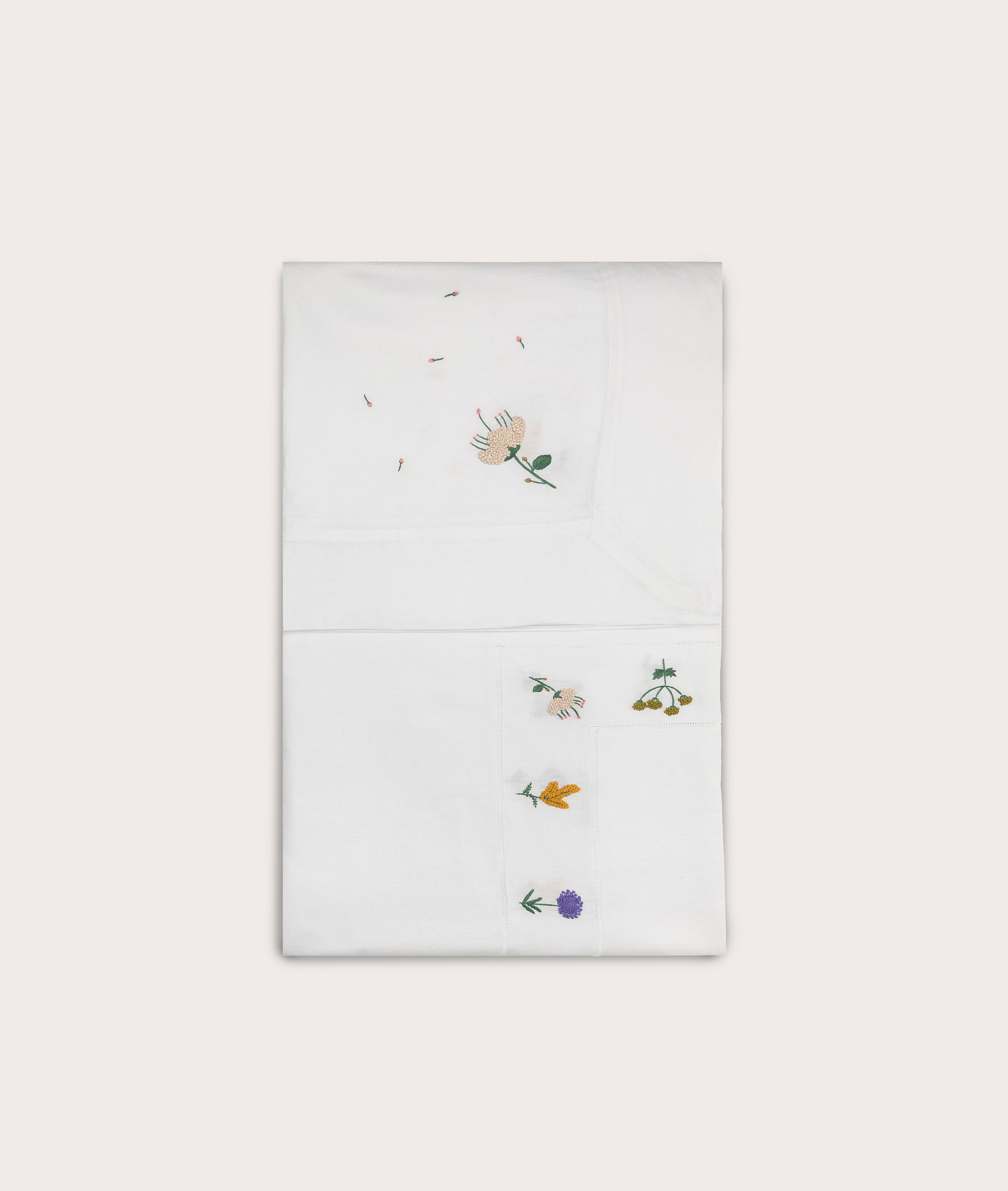 Tablecloth, Á Jour & Flora Embroidery