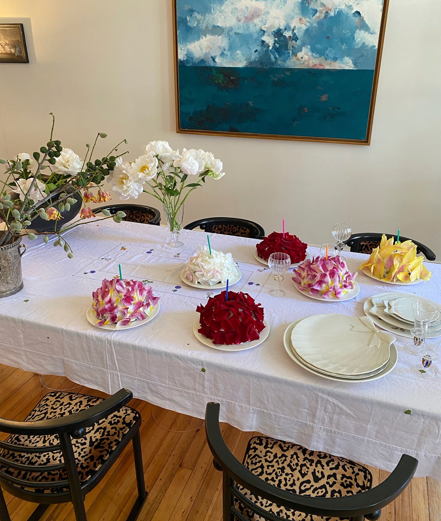 Tablecloth,  Á Jour & Flora Embroidery