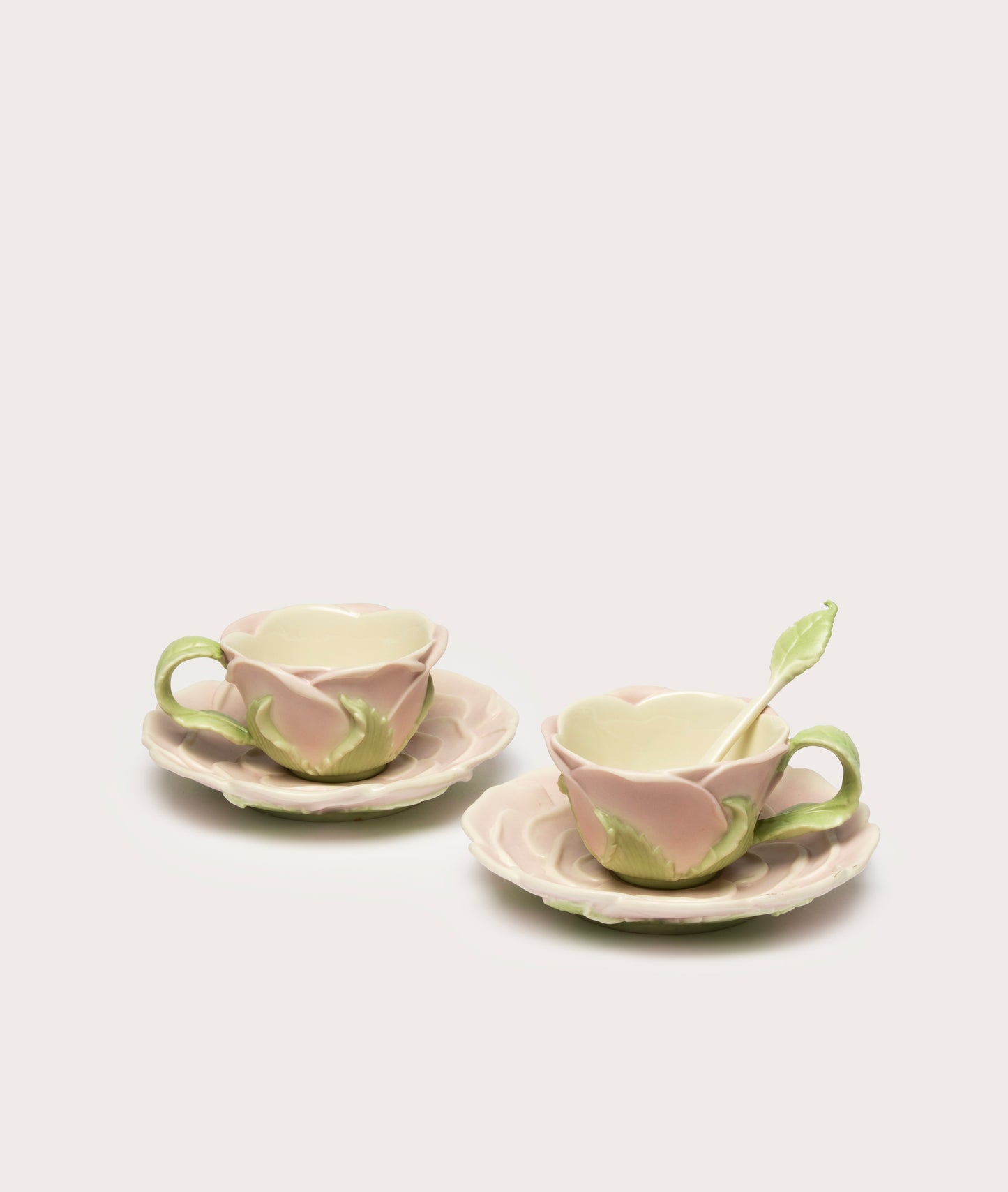 Rose Swan Tea Set