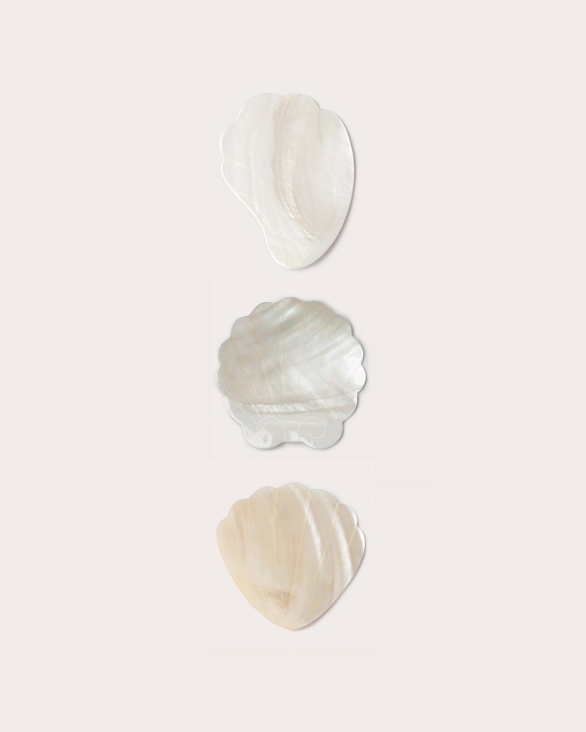 Shell Dish Trio, Mother Of Pearl