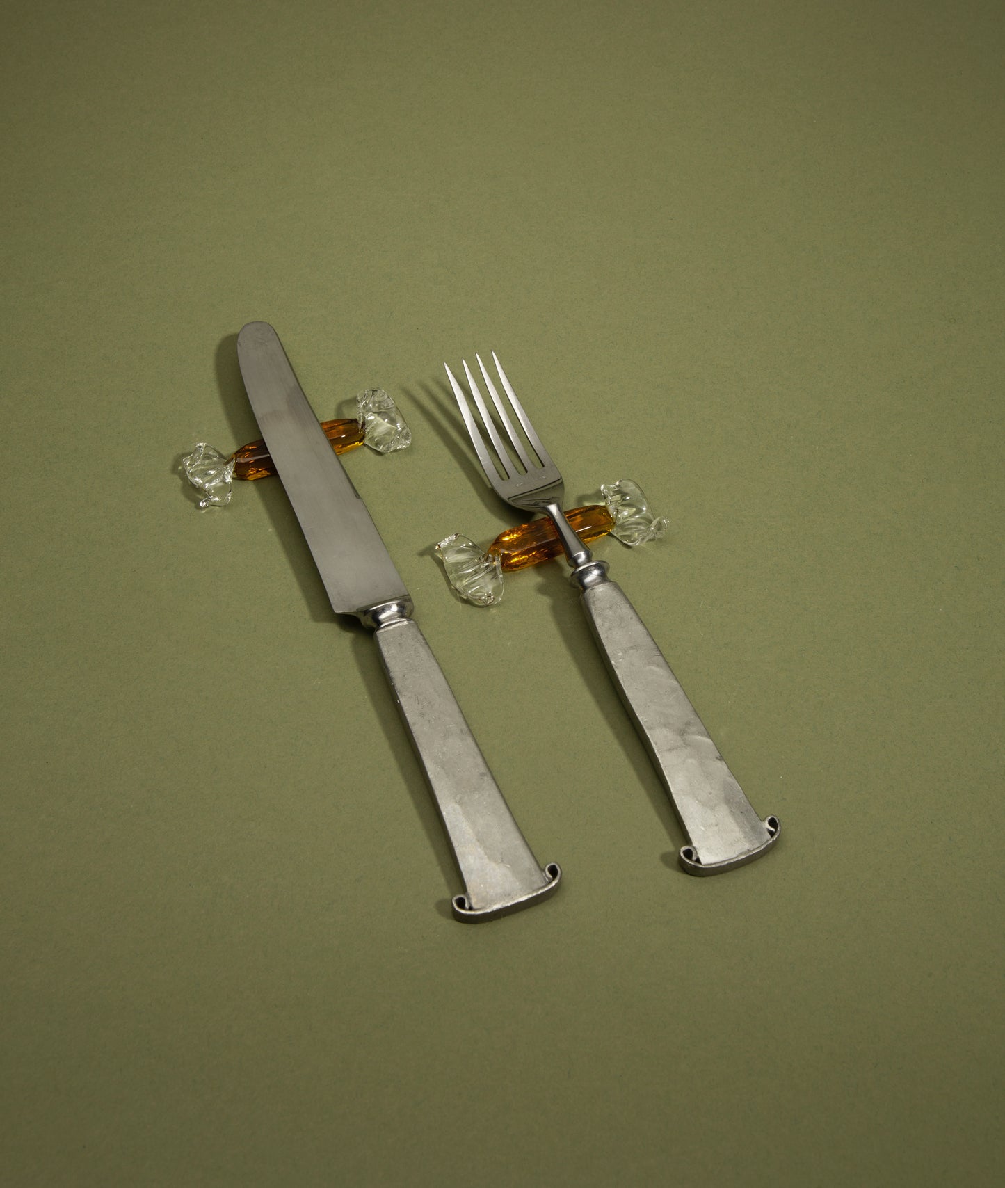 Cutlery Rest, Glass Candy