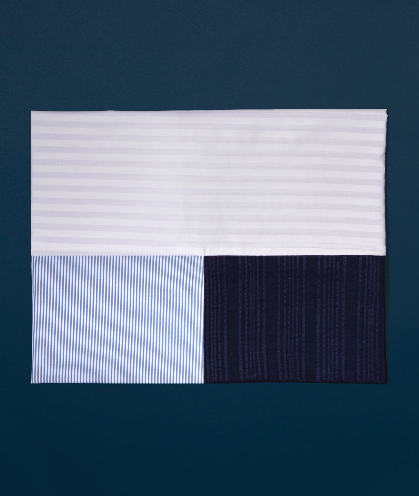 Shirt Tablecloth, Pin Stripe/Navy Extension